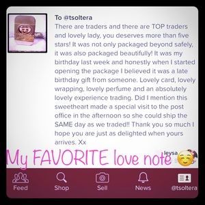 Trade love notes 🥰